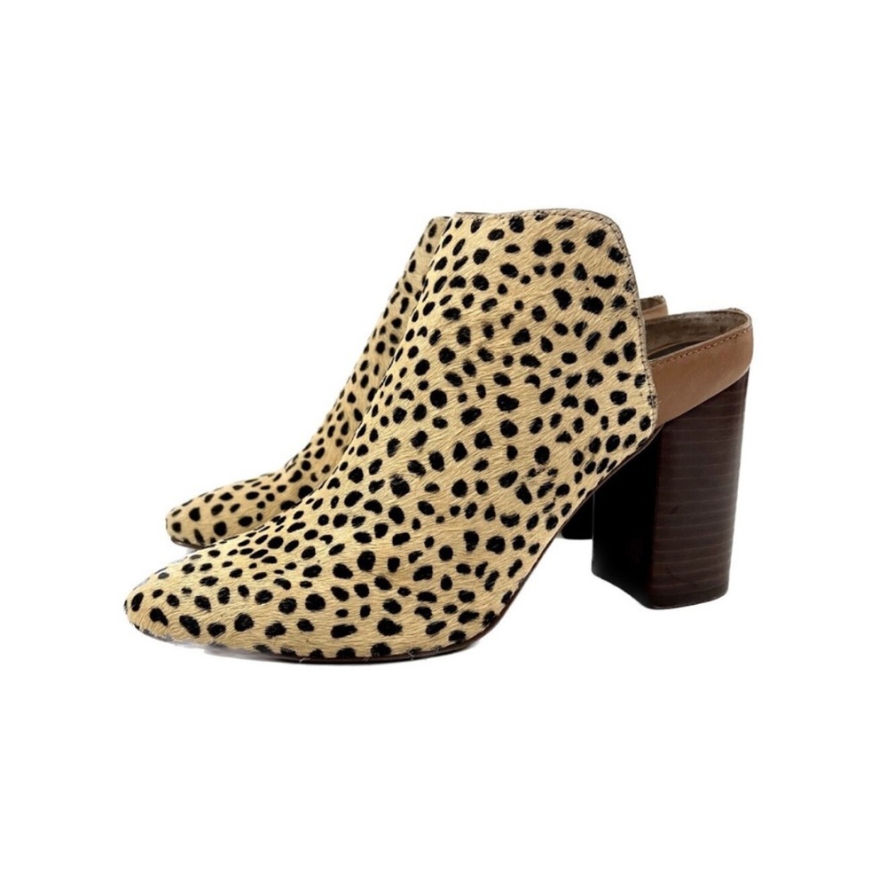 Dolce Vita Renly Leopard Calf Hair Mules Women’s Size 9